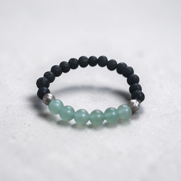 Jewelry - ✨ Whispers of Calm – Amazonite & Lava Stone Aromatherapy Bracelet